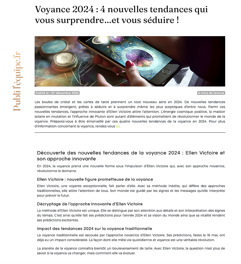 voyance Ellen victoire 
